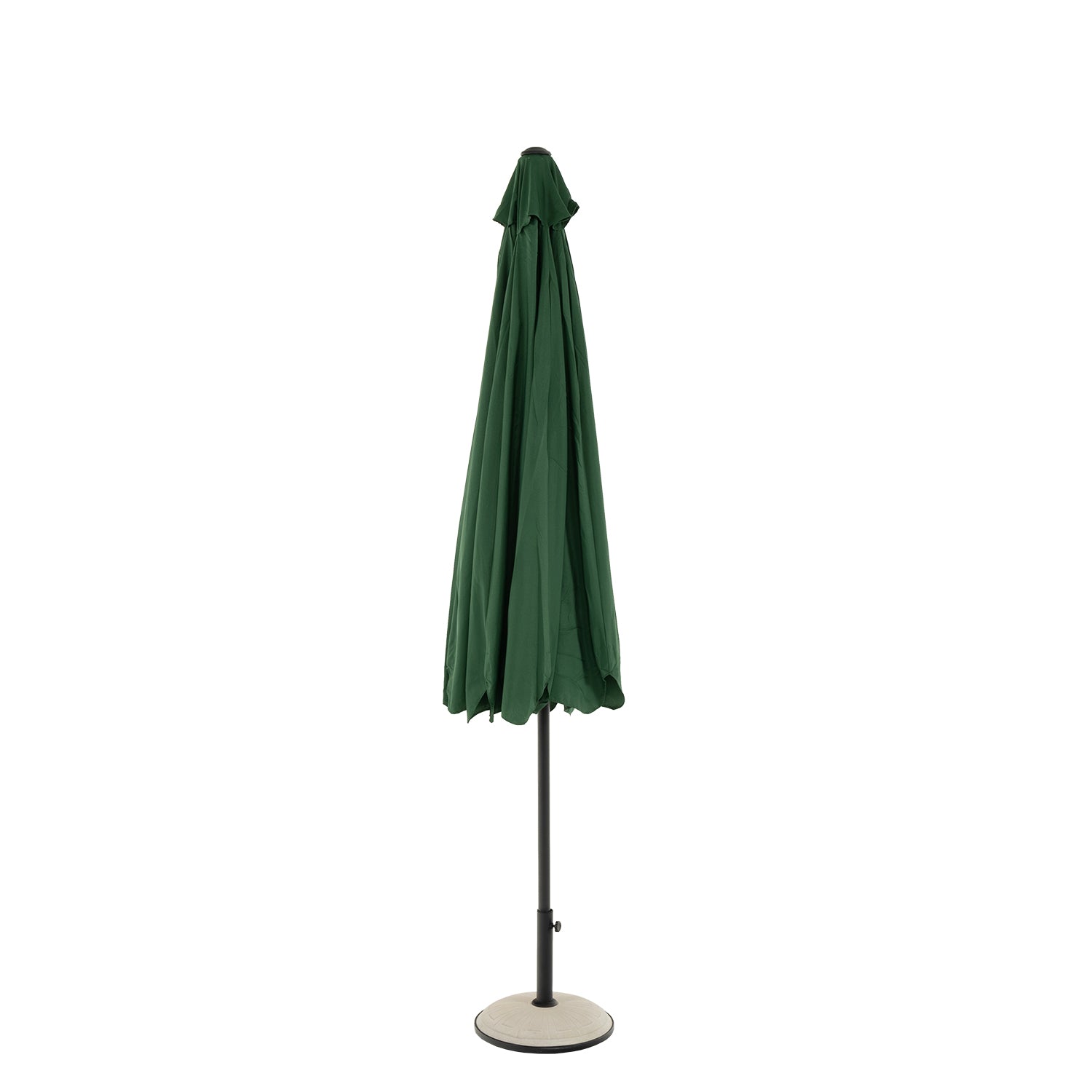 VESTIAMO CASA GIARDINO - Ombrellone da giardino Verde con falda e carrucola diametro 3 metri